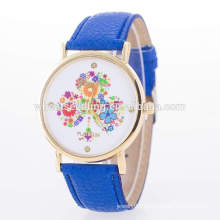 Western leather wrist watch cheap factory price no name watches